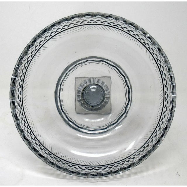 Antique Irish Tipperary Waterford Glass Cut Crystal Georgian Centerpiece Bowl For Sale - Image 6 of 13
