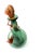 Vintage Italian Green Glass Wine Demijohn Decanter For Sale - Image 9 of 9