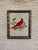 1960s Red Cardinal Bird Framed Needlepoint For Sale - Image 9 of 9