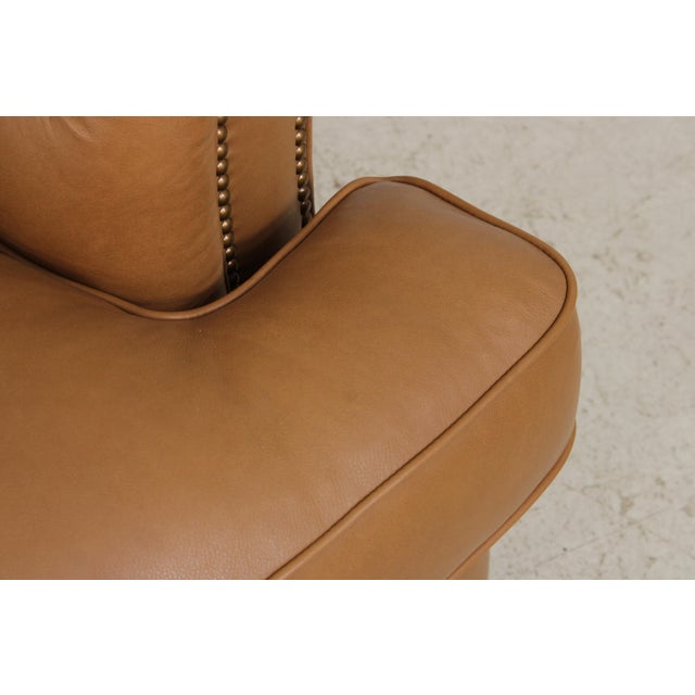 Maitland Smith Ra-324 Washington Leather Sofa For Sale - Image 9 of 18
