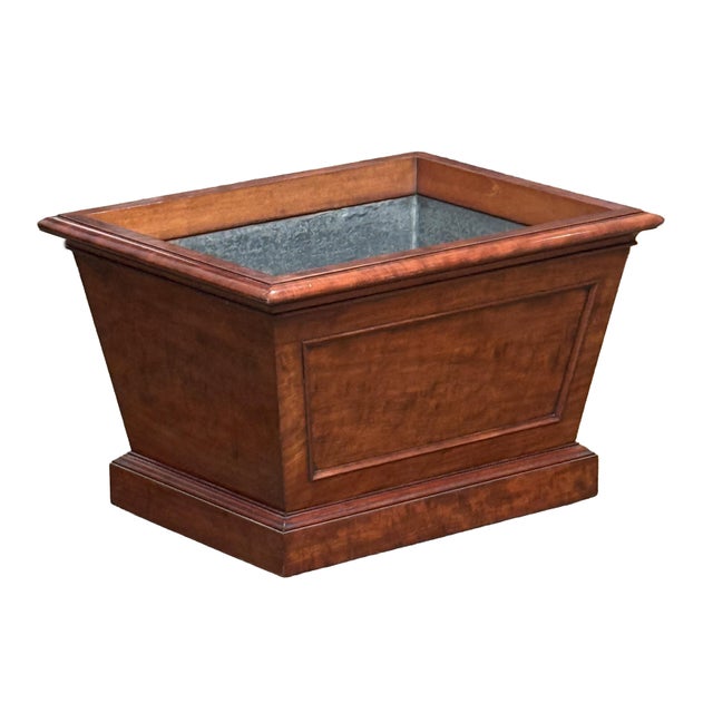 Brown English Wine Cellarette or Wine Cooler of Mahogany in the Regency Style For Sale - Image 8 of 9