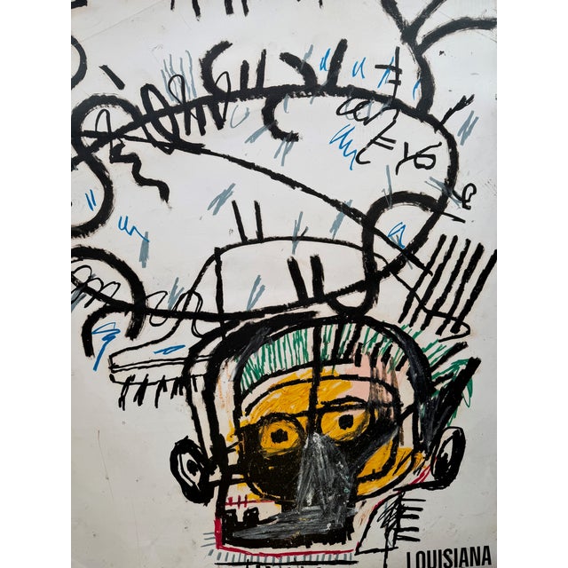Paper Jean-Michel Basquiat (1960–1988) – Head, 1982–83 Louisiana Museum Exhibition Poster For Sale - Image 7 of 8