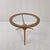 1950s Mid-Century Modern Tripod Table in Wood and Glass attributed to Cesare Lacca, Italy, 1950s For Sale - Image 5 of 14