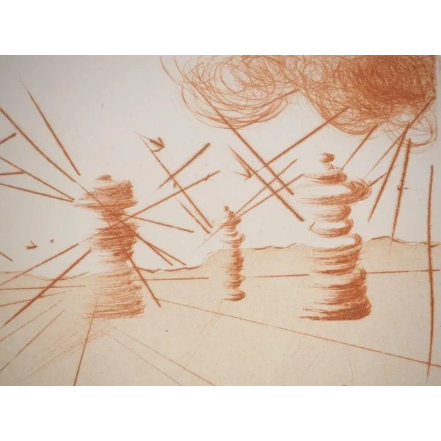 Salvador Dali, Don Quixote and the Windmills, Original Engraving For Sale - Image 5 of 6