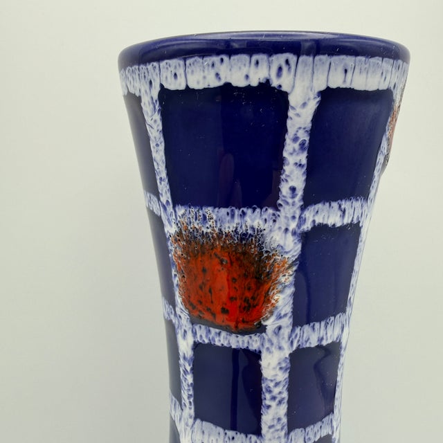 Vintage Vase in Fat Lava from Ilkra Edelkeramik, 1960s For Sale - Image 4 of 11