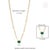 1.99ct Emerald Diamond Necklace With Modern Paperclip Chain in 14k Gold For Sale - Image 10 of 15