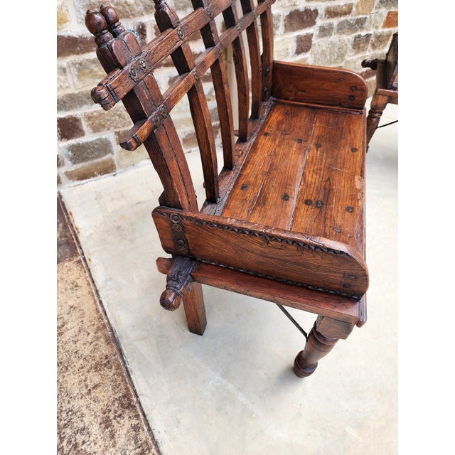 Mid 19th Century Antique Bench From India For Sale - Image 5 of 11
