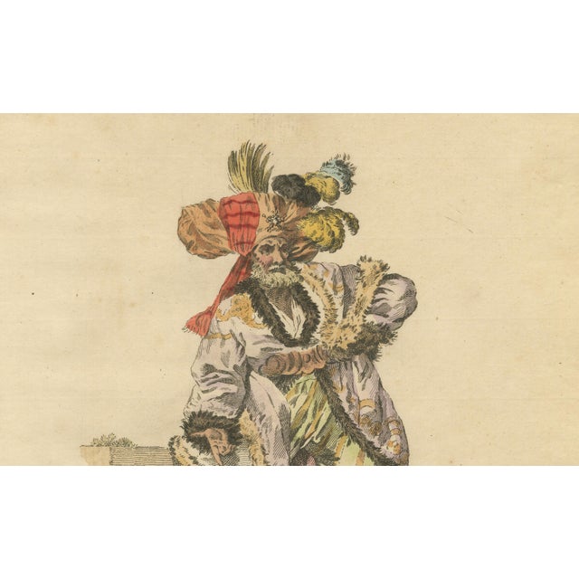 Paper European School Artist, Bashaw of Caramania, 1749, Engraving For Sale - Image 7 of 10