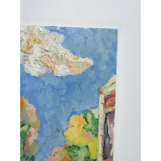 Early 21st Century Contemporary Surreal Portrait Blonde Woman and Dog Painting For Sale - Image 5 of 7