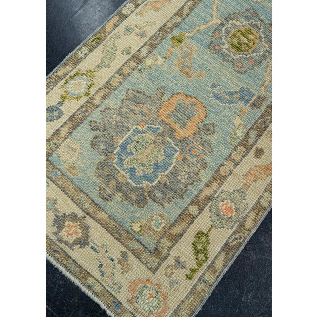 Textile Turkish Oushak Rug 2'2"x 4'10" #20110 For Sale - Image 7 of 8