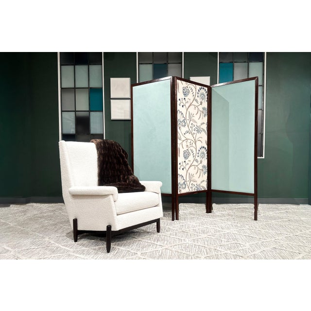A rare and visually commanding Brazilian modern screen designed by Sergio Rodrigues in the 1960s, exemplifying the...