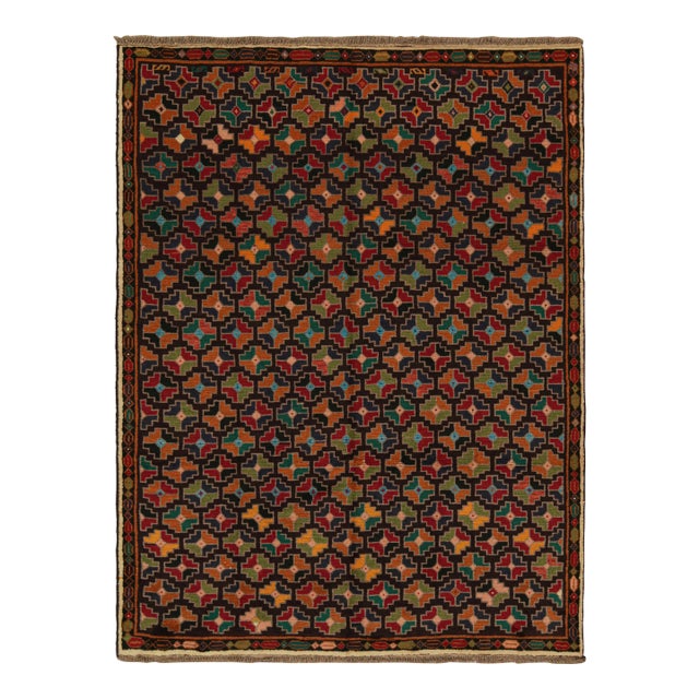 Rug & Kilim’s Baluch Tribal Rug With Colorful Geometric Patterns For Sale