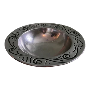 1980s Large Lenox Silver-Tone Bowl