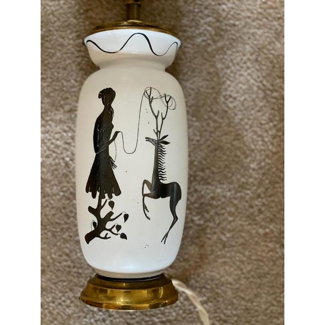 1950s Grazia Stoneware Lamp by Gustavsberg for Stig Lindberg, 1950s For Sale - Image 5 of 8