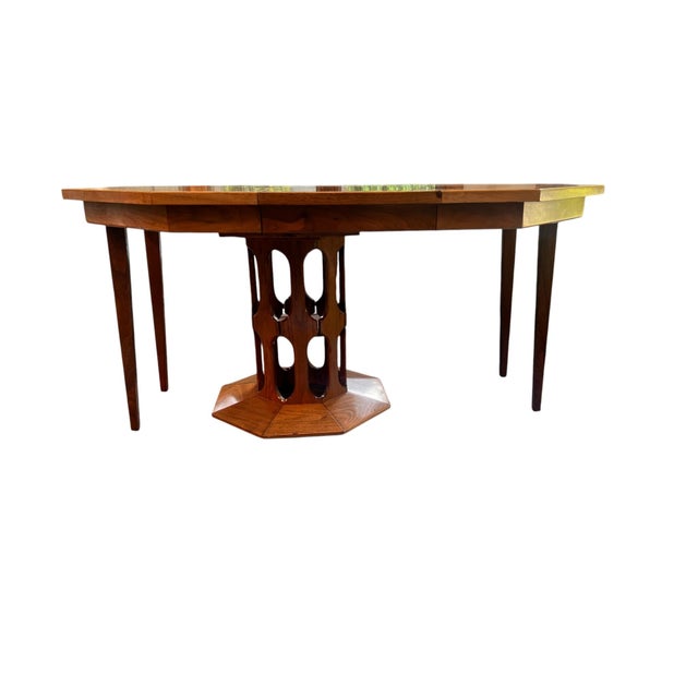 Harvey Probber Style Mid Century Modern Walter Wabash Dining Table For Sale - Image 4 of 12
