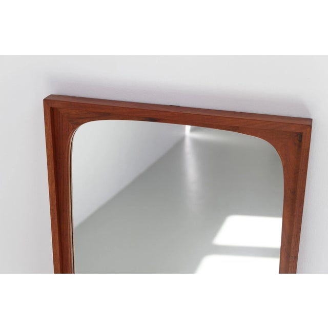 1960s Large Mid-Century Modern Danish Teak Mirror, 1960s For Sale - Image 5 of 18