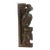 Vintage Carved Peacock and Horse Corbel Distressed Painted Wall Hanging For Sale