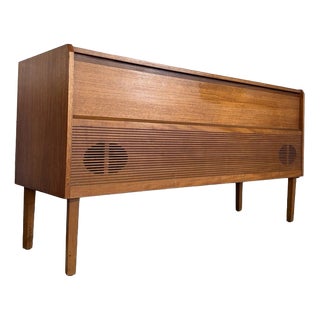 Vintage HMV Teak Radiogram, 1960s For Sale