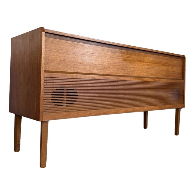 Vintage HMV Teak Radiogram, 1960s For Sale