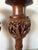 Vintage Handcrafted - Intricate Wildlife Relief Carvings Asian Teak Wood Floor Vases – Pair For Sale - Image 4 of 12