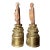 Antique Japanese Taishō Carved Zushi Monks on Gilt Bases- A Pair For Sale - Image 4 of 8