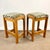 Wood Brutalist Danish 1970s Mid-Century Brutalist Danish Style Counter Bar Stools - A Pair For Sale - Image 7 of 12