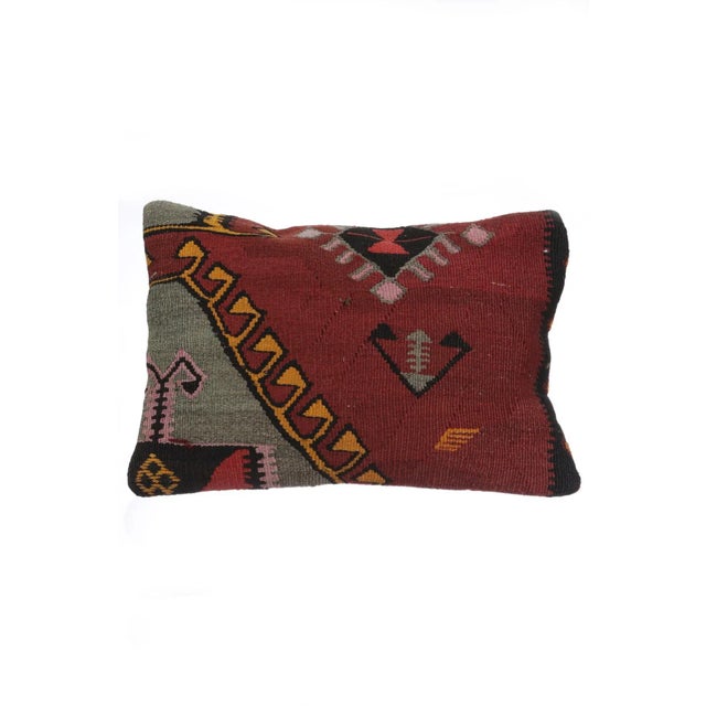 Handmade Kilim Pillow Cover For Sale - Image 4 of 4