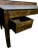 Brown Antique Country Work Table | Island With Stainless Steel Top For Sale - Image 8 of 11