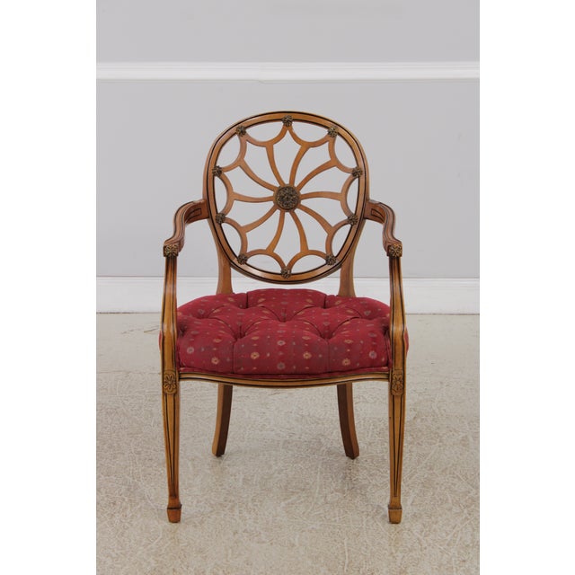 Age: Approx: 30 Years Old Details: Mahogany Fine Carved Details High Quality Construction Hepplewhite Or Adams Style Un-...