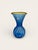 Vintage Blenko Hand-Blown Cobalt Blue Art Glass Vase With Amber Rim, Mid-Century Modern For Sale - Image 10 of 10