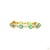 Silver 2.89 Carat Round Brilliant Cut Diamond Emerald Gold Bracelet For Sale - Image 8 of 9