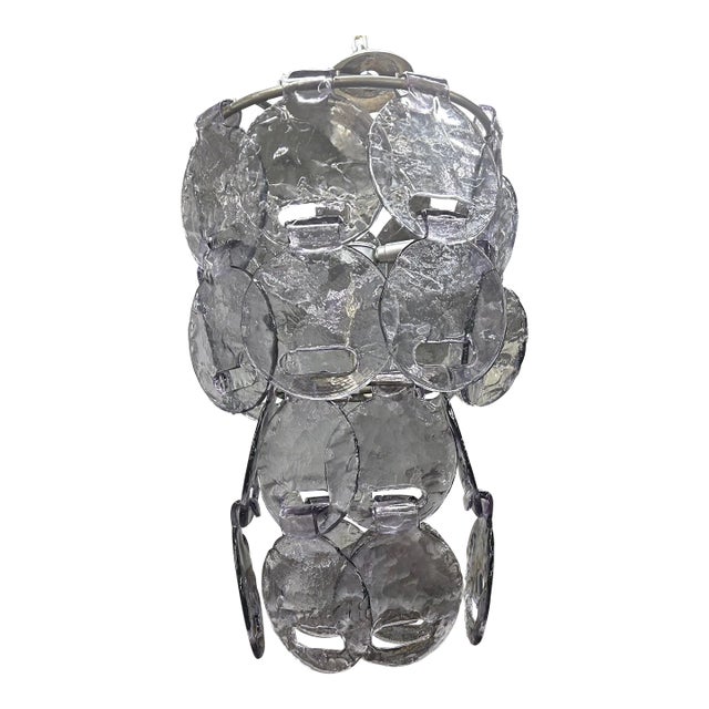 Vintage Murano Glass Chandelier by Carlo Nason for Mazzega For Sale