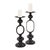 Black Zara Open Pillar Holder- Tall For Sale - Image 8 of 10