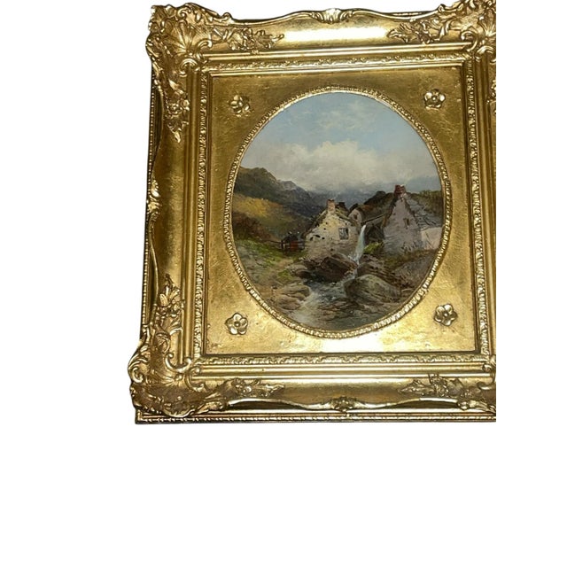 19th Century River Landscape Painting Attributed to Thomas Creswick-North Wales. For Sale - Image 4 of 5