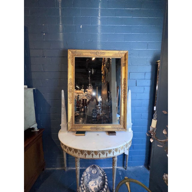 19th C. French Napoleon III Giltwood Mirror For Sale In Dallas - Image 6 of 6