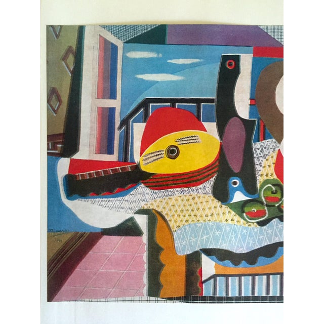 Pablo Picasso Rare Vintage 1964 Modernist Lithograph Print " Mandolin