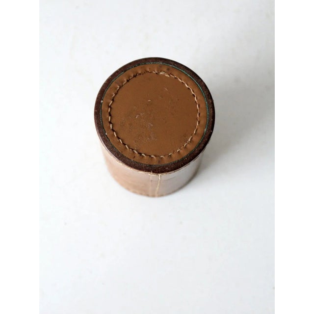 Vintage Leather Dice Cup Set For Sale - Image 10 of 12