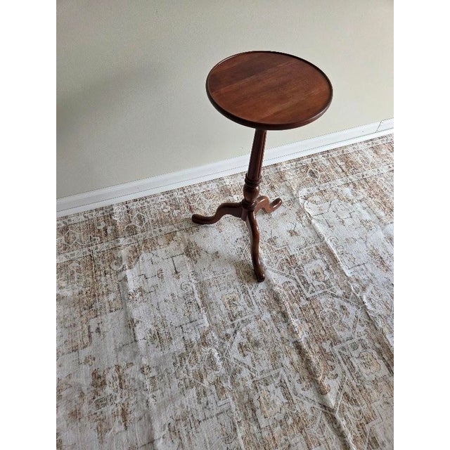 This is a gorgeous, classic, Georgian-styled, quality candlestand made circa 1940. It is a delicate-looking piece but is...