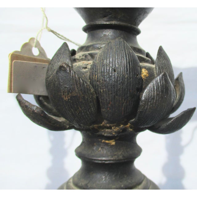 Ming Bronze Candle Sticks Extra Large Chairish