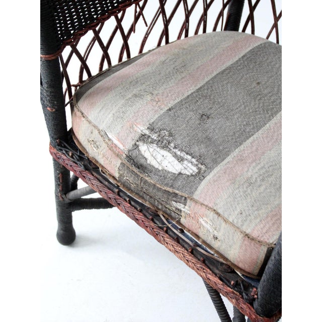 Early 20th Century American Wicker Sofa and Chair Set For Sale - Image 13 of 18