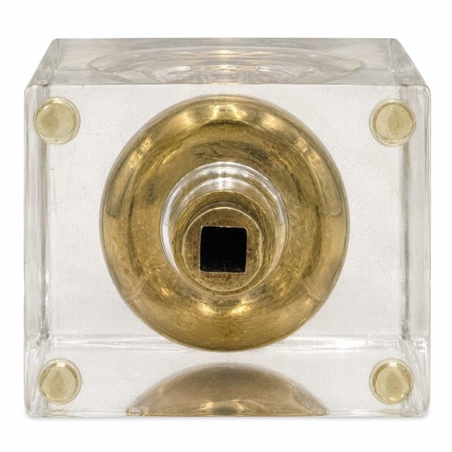 Vintage St. Regis Hotel Nyc Brass Door Knob in Lucite Plexi For Sale In Washington DC - Image 6 of 12