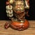 Bronze Vintage Gilt Patinated Bronze Laughing Buddha Sculpture With Coins and Ruyi Scepter For Sale - Image 8 of 9