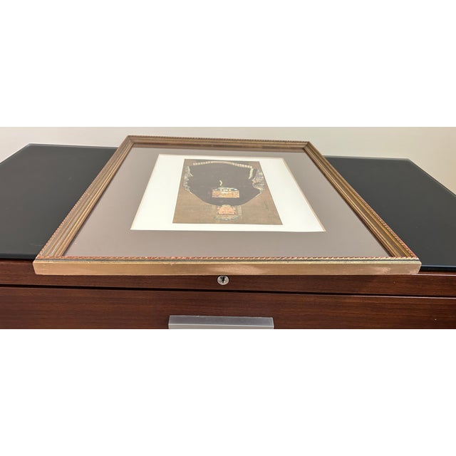 Textile 1972 Italian Chinese Qing Court Lady Silk Portrait, Folio 6, Framed For Sale - Image 7 of 8