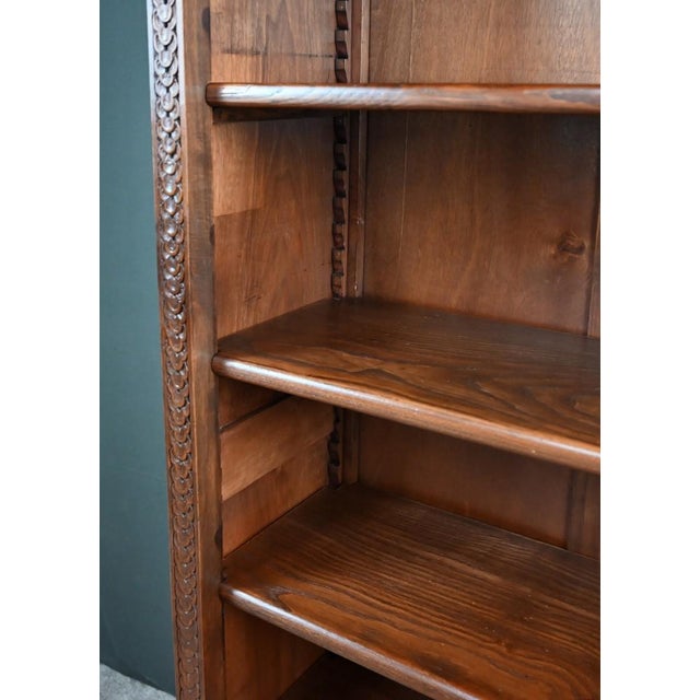 Small Early 20th Century Walnut Bookcase For Sale - Image 14 of 18