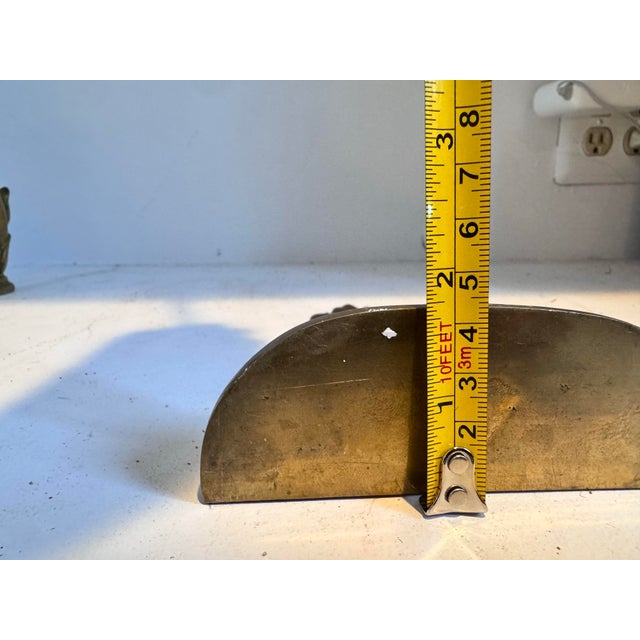 Brass Vintage Brass Pineapple Doorstopper Bookend For Sale - Image 8 of 12
