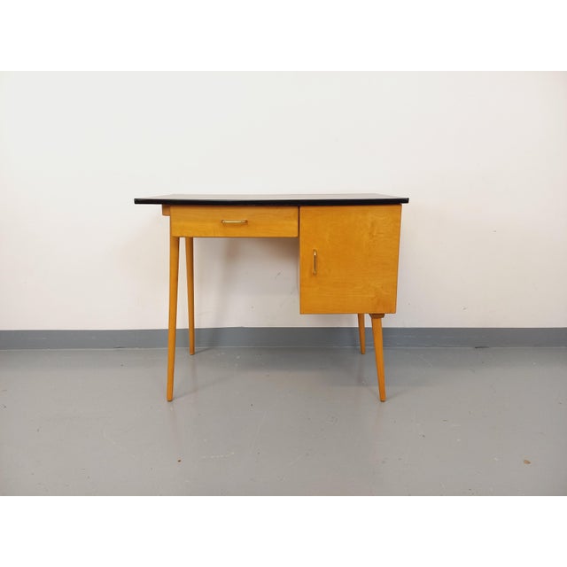 Vintage Baumann Wooden Desk, 1960s For Sale - Image 4 of 18
