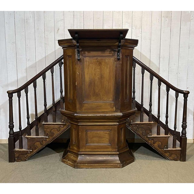19th Century English University Chair in Fir and Pitch Pine For Sale - Image 16 of 16