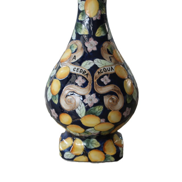 Italian Large Societa Ceramica Italiana Style Pitcher, 14.5" For Sale - Image 3 of 5