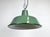 Green Small Industrial Green Enamel Pendant Lamp, 1960s For Sale - Image 8 of 16