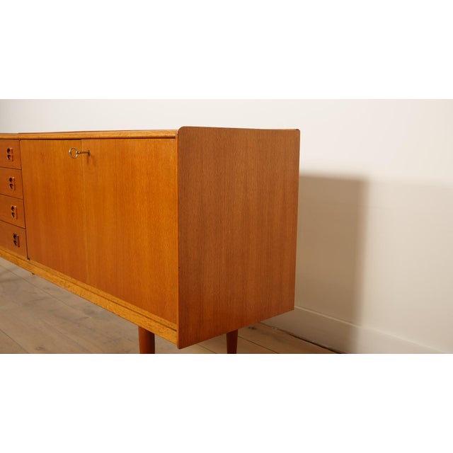 Brown Vintage Sideboard in Walnut For Sale - Image 8 of 13